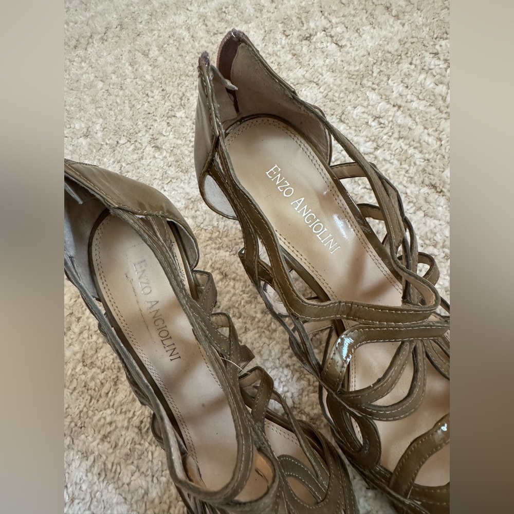 Enzo Angiolini Corbett caged style cut-out strappy high heels size 7.5 NWOT - Picture 4 of 5